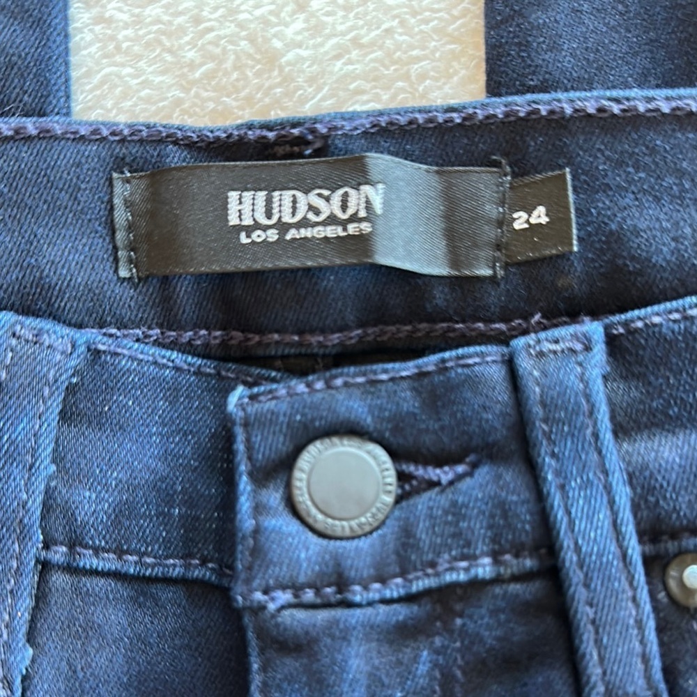 Hudson Jeans Blue Skinny High-Rise Denim - Picture 2 of 5